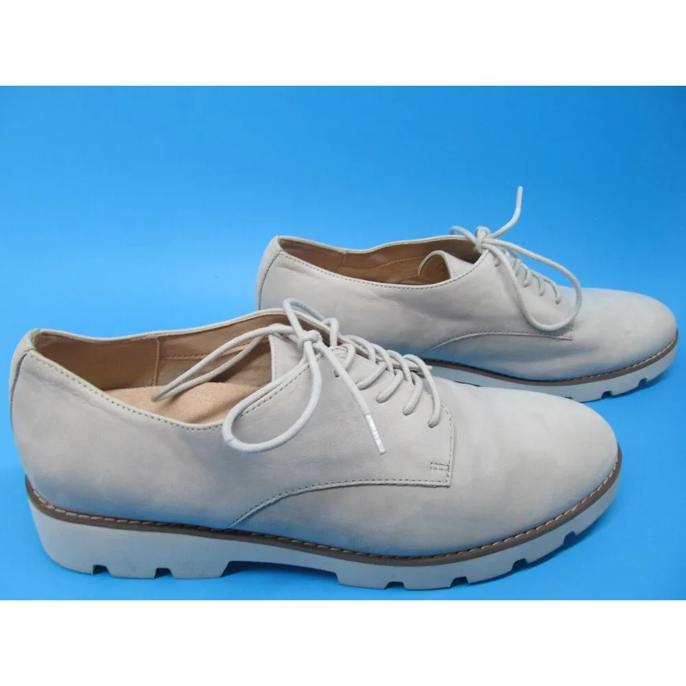 Vionic NBK Adina Mens Gray And White Lace Up Derby Walking Shoes  US 9 EUR 41